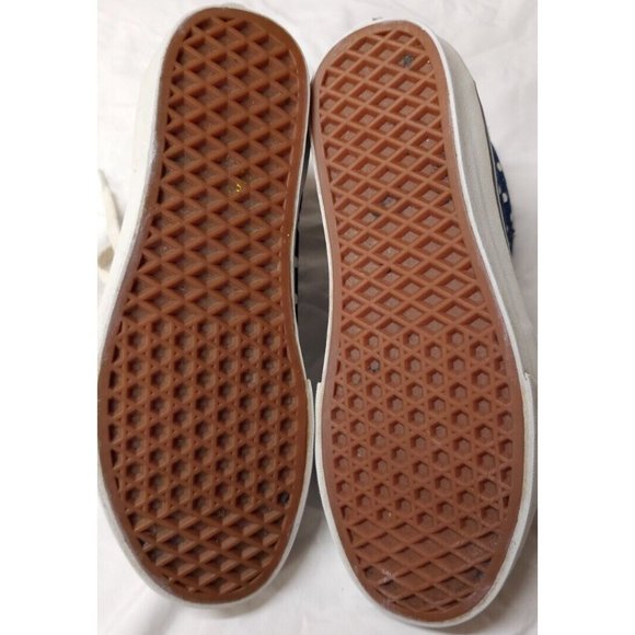 Vans SK8 Hi Top Blue & White Polka Dots Men 6.5 Women 8 Skate Shoes Sneakers - Picture 11 of 12